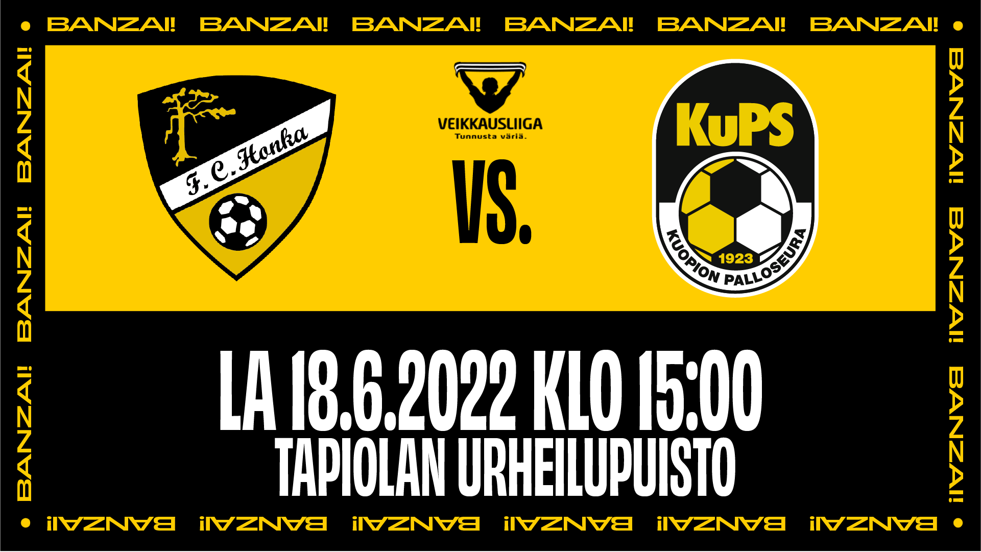 Otteluennakko: KuPS Testaa FC Hongan Vireen Veikkausliigan ...