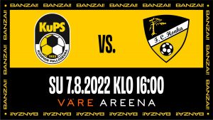 KuPS-FC Honka ottelu siirtyy lauantailta sunnuntaille