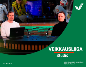 VeikkausTV Studiolta ainutlaatuista jalkapallosisältöä Suomen sarjoista: xG:t, prosenttiarviot ja Suomen Cupin arvonnat