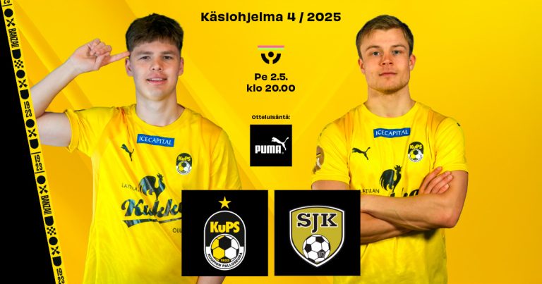 Käsiohjelma KuPS - SJK - haastattelussa Niko Hämäläinen