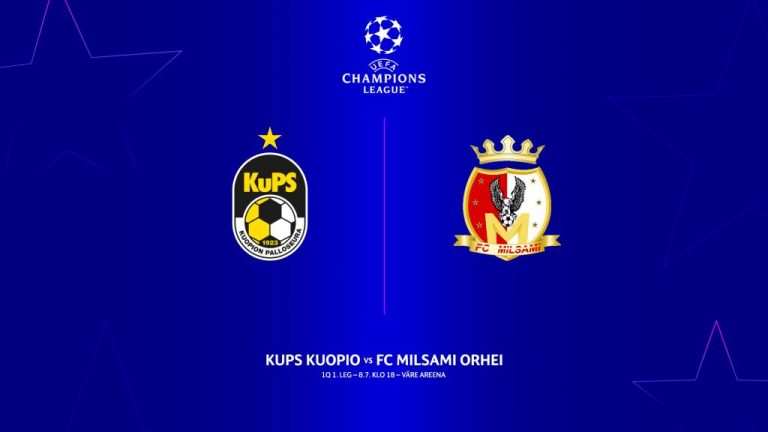 KuPS – FC Milsami Orhei Mestarien liigan karsintaottelut KuPSTV:ssä