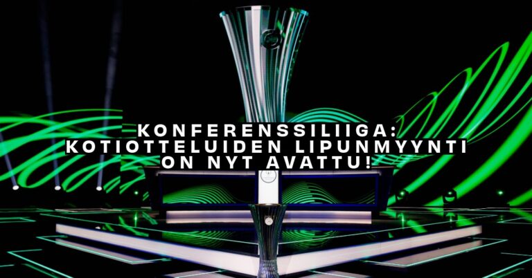 Konferenssiliigan kotiotteluiden lipunmyynti on nyt auki