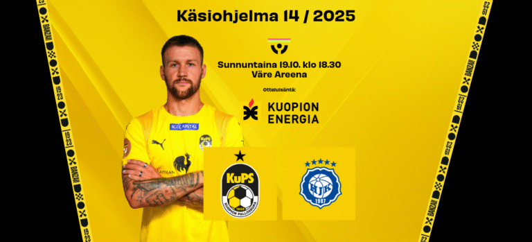 KuPS - HJK: Veikkausliigan Mestaruussarjan ottelun käsiohjelma on nyt luettavissa