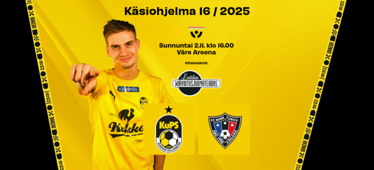 KuPS - FC Inter käsiohjelma on nyt luettavissa: haastattelussa Saku Savolainen