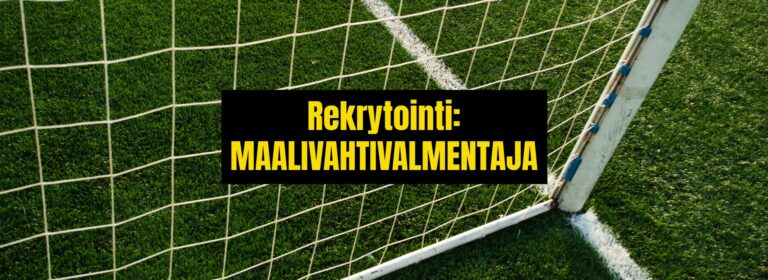 Haemme maalivahtivalmentajaa KuPSin Kansallisen liigan joukkueelle