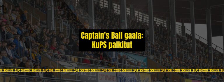 KuPS juhli Captain’s Ball -gaalassa - seitsemän palkintoa keltamustille