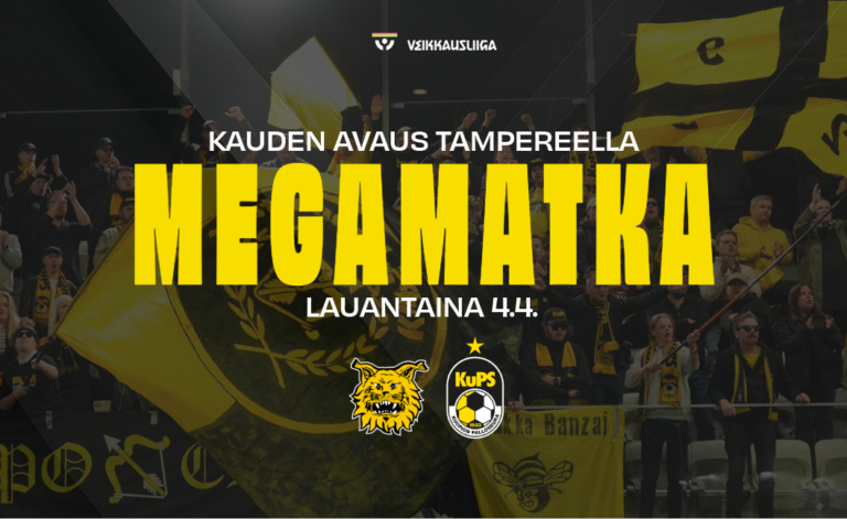 Megamatka Veikkausliigakauden avaukseen Tampereelle
